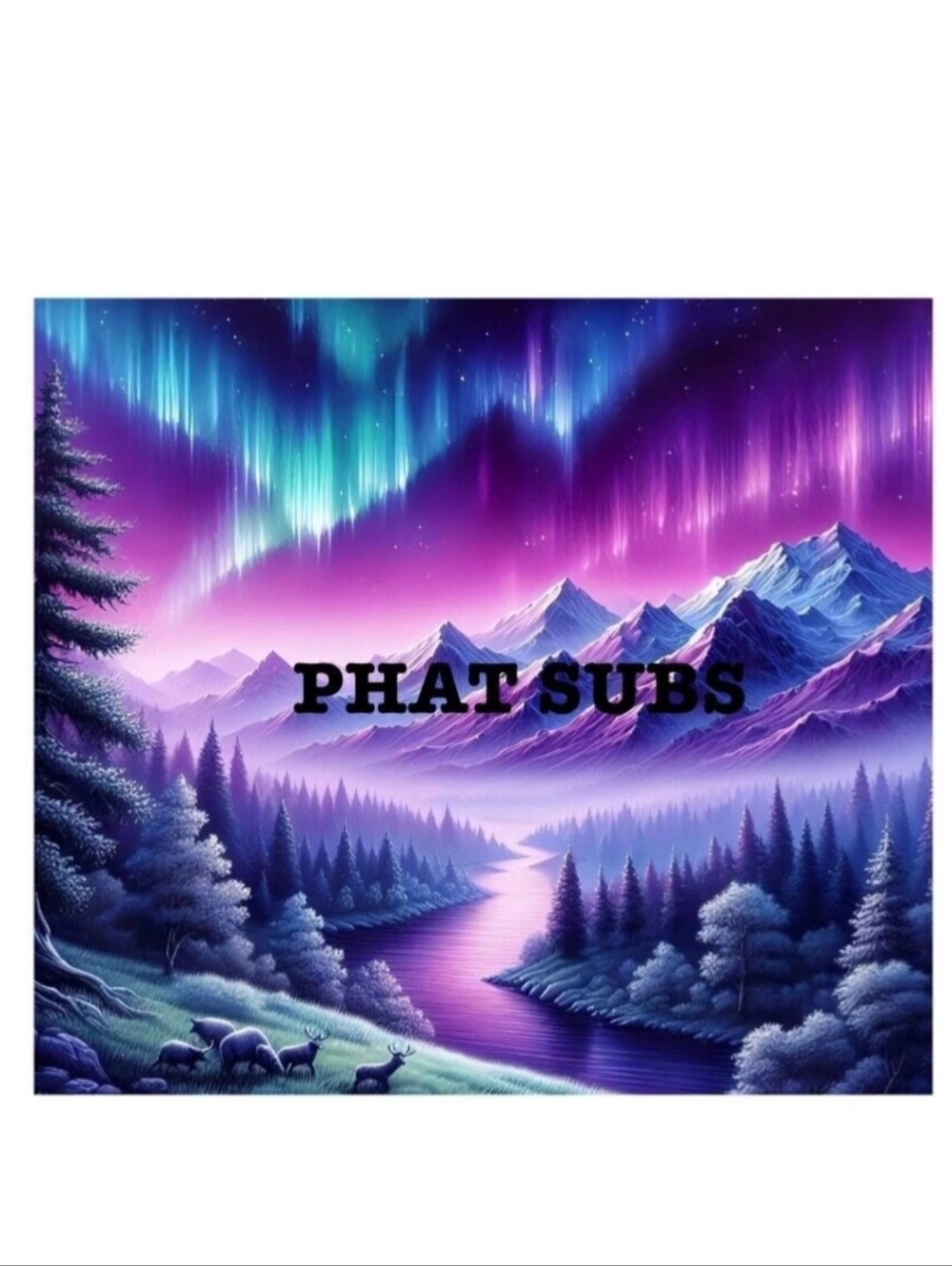 Sublimation Northern Lights Tumbler - Pink and Blue